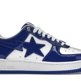 A Bathing Ape Bape Sta Patent Leather White Blue