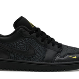 Jordan 1 Low Black Elephant Print