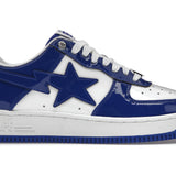 A Bathing Ape Bape Sta Patent Leather White Blue