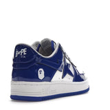 A Bathing Ape Bape Sta Patent Leather White Blue