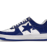 A Bathing Ape Bape Sta Patent Leather White Blue
