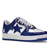 A Bathing Ape Bape Sta Patent Leather White Blue
