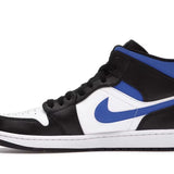 Jordan 1 Mid White Black Racer Blue