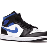 Jordan 1 Mid White Black Racer Blue