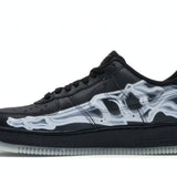 Nike Air Force 1 Black Skeleton Halloween
