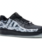 Nike Air Force 1 Black Skeleton Halloween